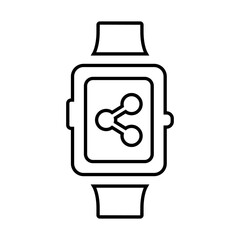 Share smart watch icon