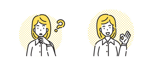 人物　イラスト　アイコン