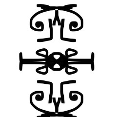 black and white peace symbol