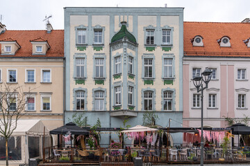 Marktplatz Von Gliwice Mit Seinen