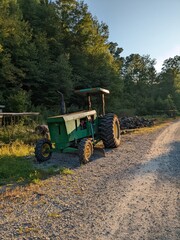 Obraz premium tractor in the field