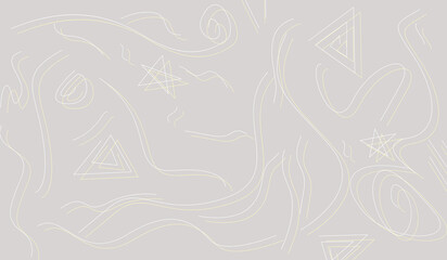 gray background with abstract random circle lines