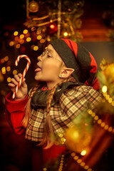 mischievous elf girl