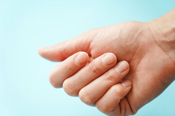 Female hand close-up. Female hand close-up. Fingers close-up.