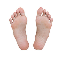 feet of a person isolate and save as to PNG file