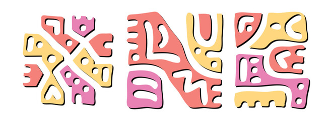 NE Hashtag. Doodle isolate text. Colored curves decorative doodle letters. Hashtag #NE is abbreviation for the US American state Nebraska for print, booklet, banner, flyer.
