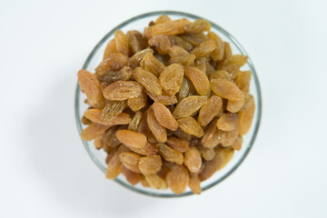 Raisins are a nutritious dry food.