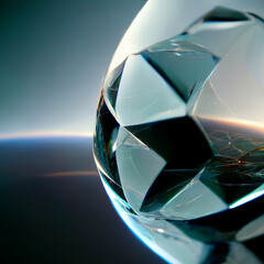 abstract crystal ball