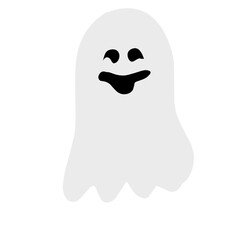 white ghost illustration