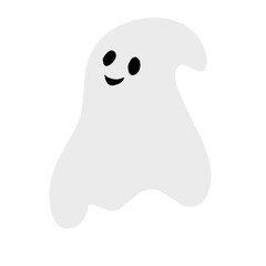 white ghost illustration