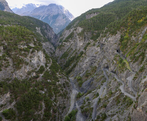 Lake Cancano in the Dolomites