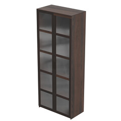 Obraz premium 3d rendering illustration of a window cabinet bookcase
