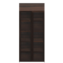 3d rendering illustration of a window cabinet bookcase