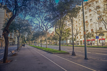 Fototapeta na wymiar Rua de Barcelona