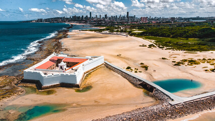  Paisagem Natal Litoral Praia Mar Rio Grande do Norte Oceano Atlântico Rio Natureza Drone Aéreo...