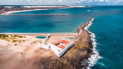  Paisagem Natal Litoral Praia Mar Rio Grande do Norte Oceano Atlântico Rio Natureza Drone Aéreo...