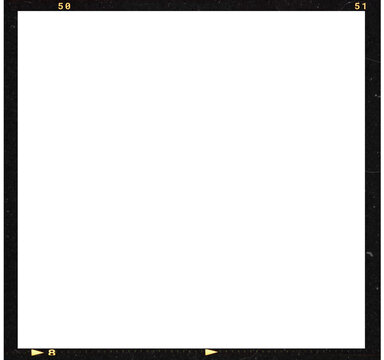 film strip icon isolated on transparent background. tape photo film strip frame, Video Film strip roll, blank frames,