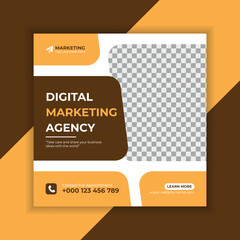 A digital marketing social media post and banner template
