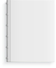 Blank book cover vector illustration