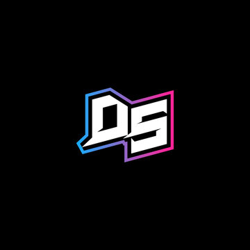 DS initial logo esport or gaming concept design