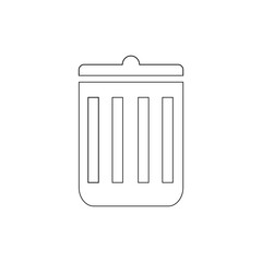 logo trash can illustration design