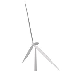 3d rendering illustration of a wind turbine