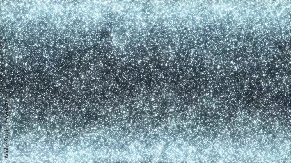 Wall mural light blue snow particles loop animated abstract christmas background