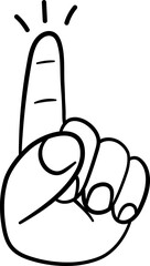 Hand Gerture Fingers Point Symbol