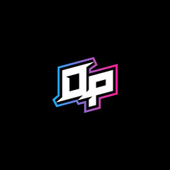 OP initial logo esport or gaming concept design © rudi