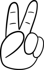 Hand Gerture Fingers Point Symbol