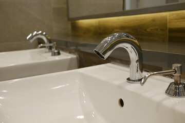  instant electric water tap close up 