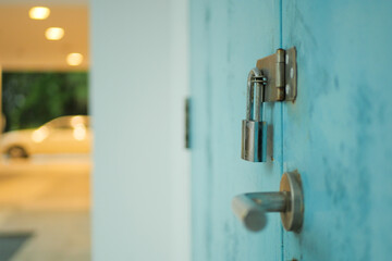  date door was locked with padlocks and chains