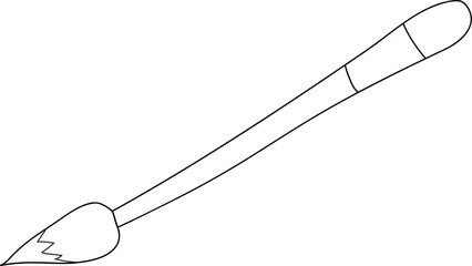 WaterColor Brush Illustration Line Drawing