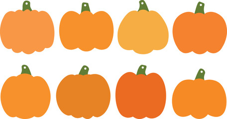 Pumpkin gift tags templates vector illustration