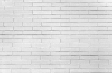 Closeup of a white brick wall and copy space.