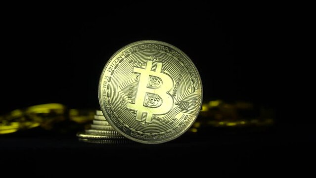 bitcoin with black back ground