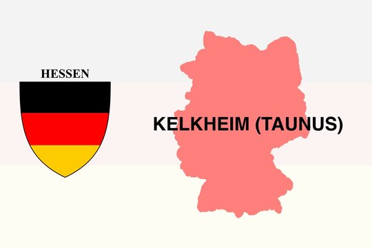 Kelkheim (Taunus): Illustration mit dem Ortsnamen der deutschen Stadt Kelkheim (Taunus) im Bundesland Hessen