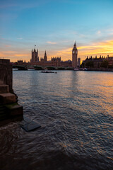 london westminster im abendrot