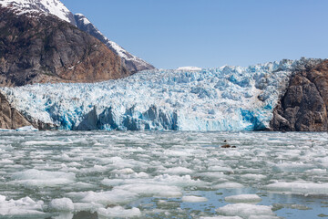 Tidewater glacier in South East Alaska