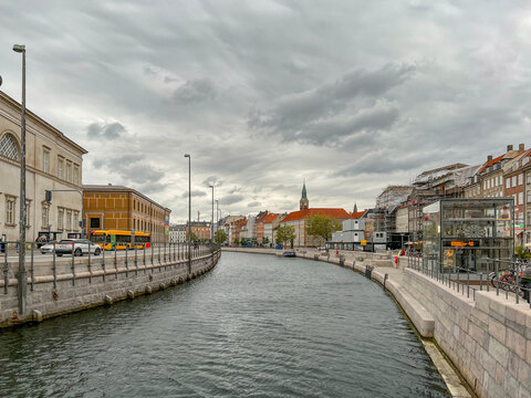 Fredrikholm's canal in Copenhagen, Denmark, Europe	