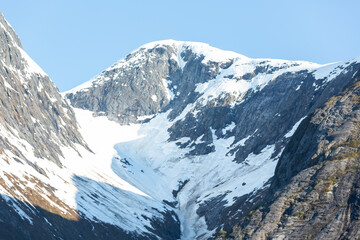 Fototapeta na wymiar Mountaintop in Alaska's Coastal mountain range