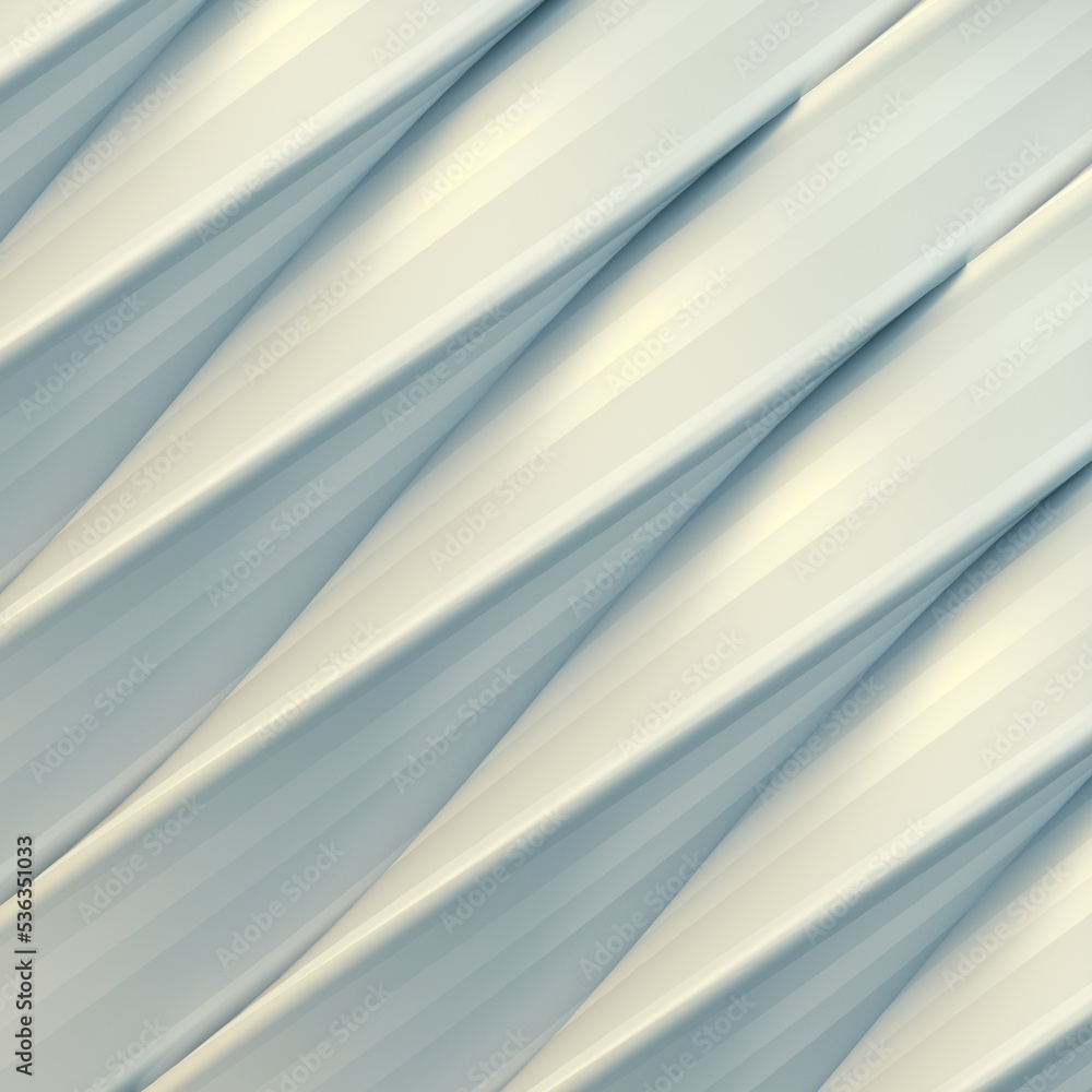 Poster White wavy pattern. Creative design. 3d rendering digital illustration