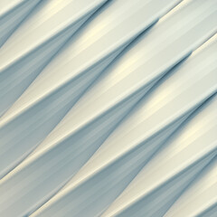 Fototapeta premium White wavy pattern. Creative design. 3d rendering digital illustration