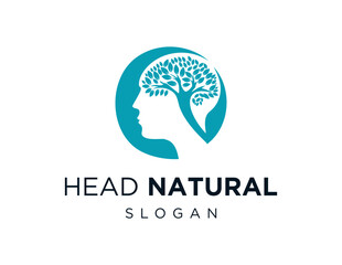 logo design about Nature Head on white background. made using thecorel draw application.