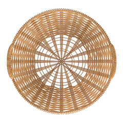 3d rendering illustration of a wicker basket
