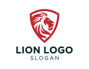 logo design about Lion on white background. made using the corel draw application.