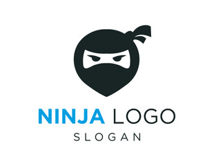 Logo design about ninja on white background. Made using the coreldraw application.