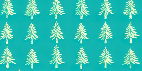 Seamless Image pattern with vintage patches on pine tree background. Perfect for textile, wallpaper or print design.. High quality Illustration