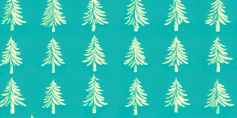 Fototapeta premium Seamless Image pattern with vintage patches on pine tree background. Perfect for textile, wallpaper or print design.. High quality Illustration