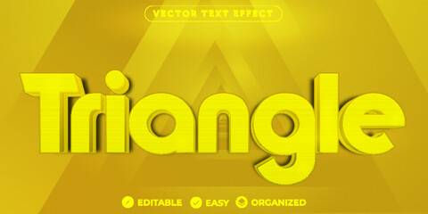 Triangle Text Effect,Fully Editable Font Text Effect